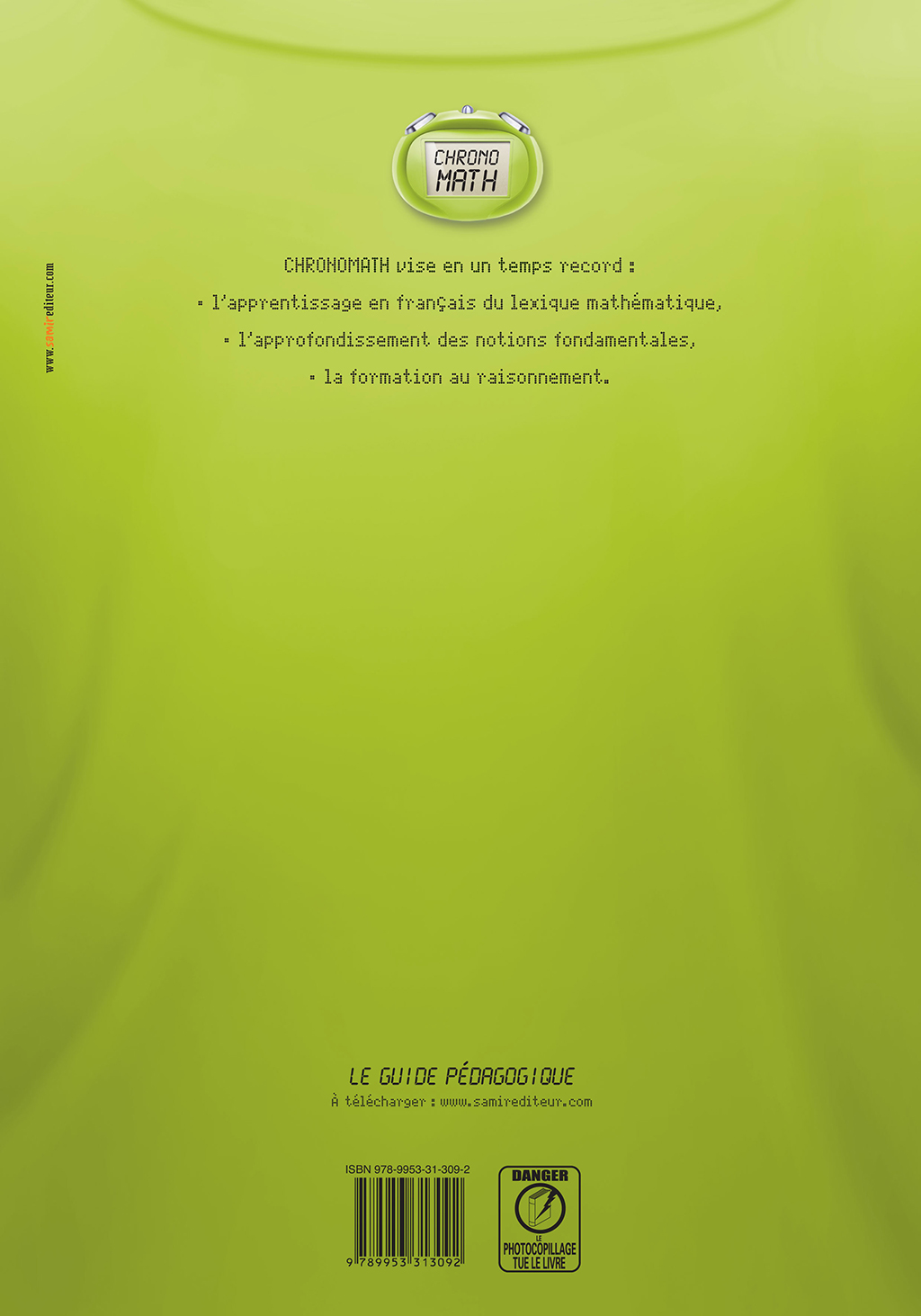 Samir Éditeur - Livre-cahier 2 - Quatrième de couverture