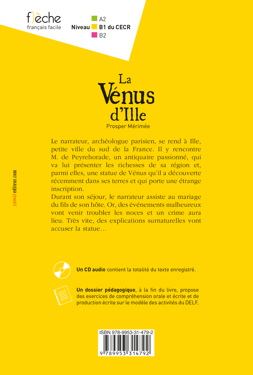 Samir Éditeur - La Vénus d’Ille - Quatrième de couverture