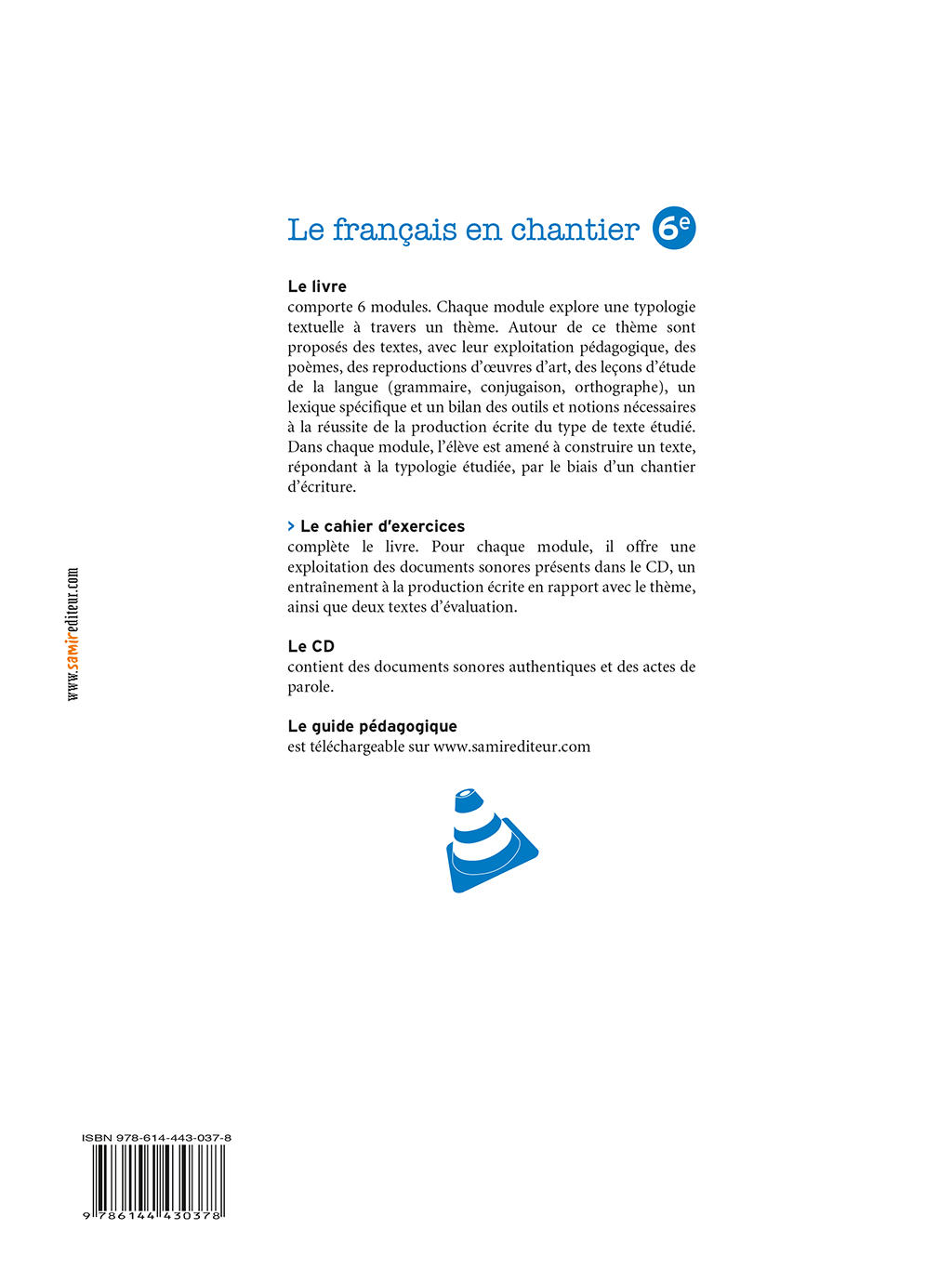 Samir Éditeur - Cahier d'exercices numérique 6e - Quatrième de couverture