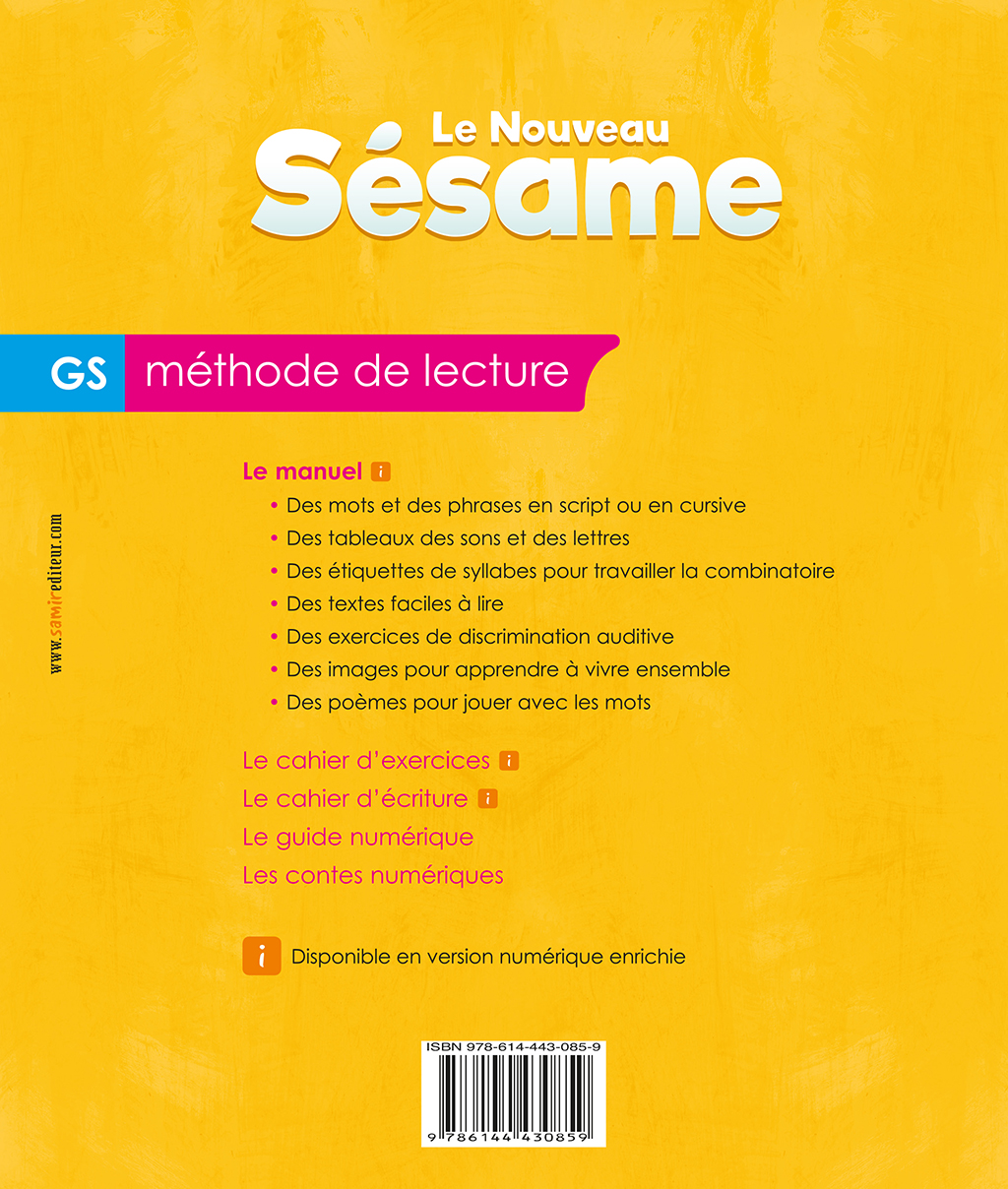 Samir Éditeur - Manuel numérique GS - Quatrième de couverture