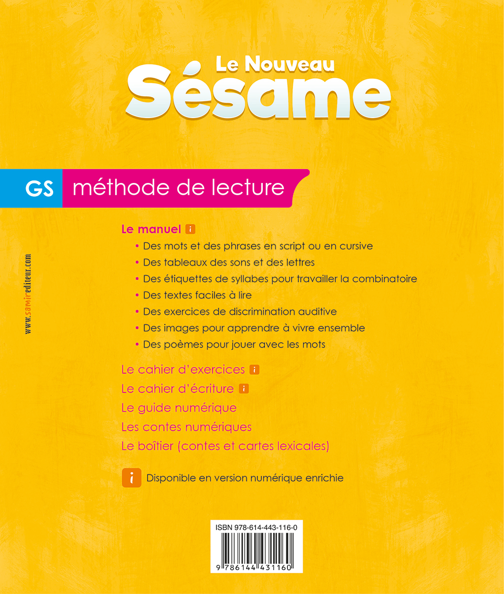 Samir Éditeur - Manuel GS - Quatrième de couverture