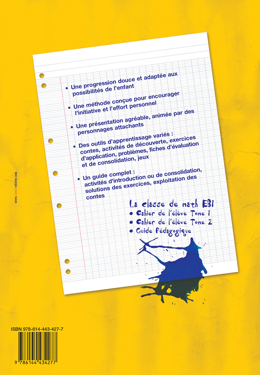 Samir Éditeur - Livre-cahier numérique EB1 tome 2 - Quatrième de couverture