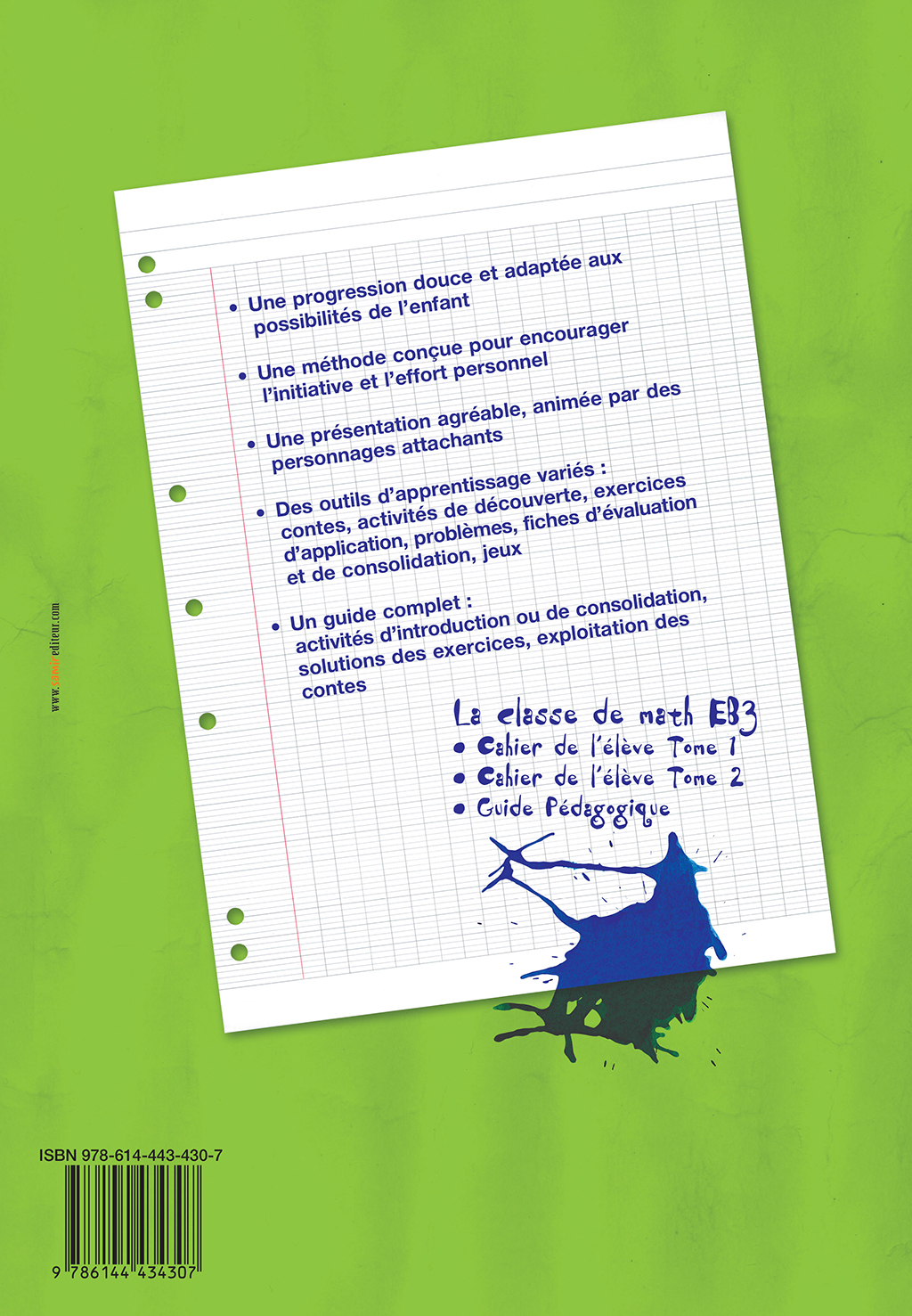 Samir Éditeur - Livre-cahier numérique EB3 tome 1 - Quatrième de couverture