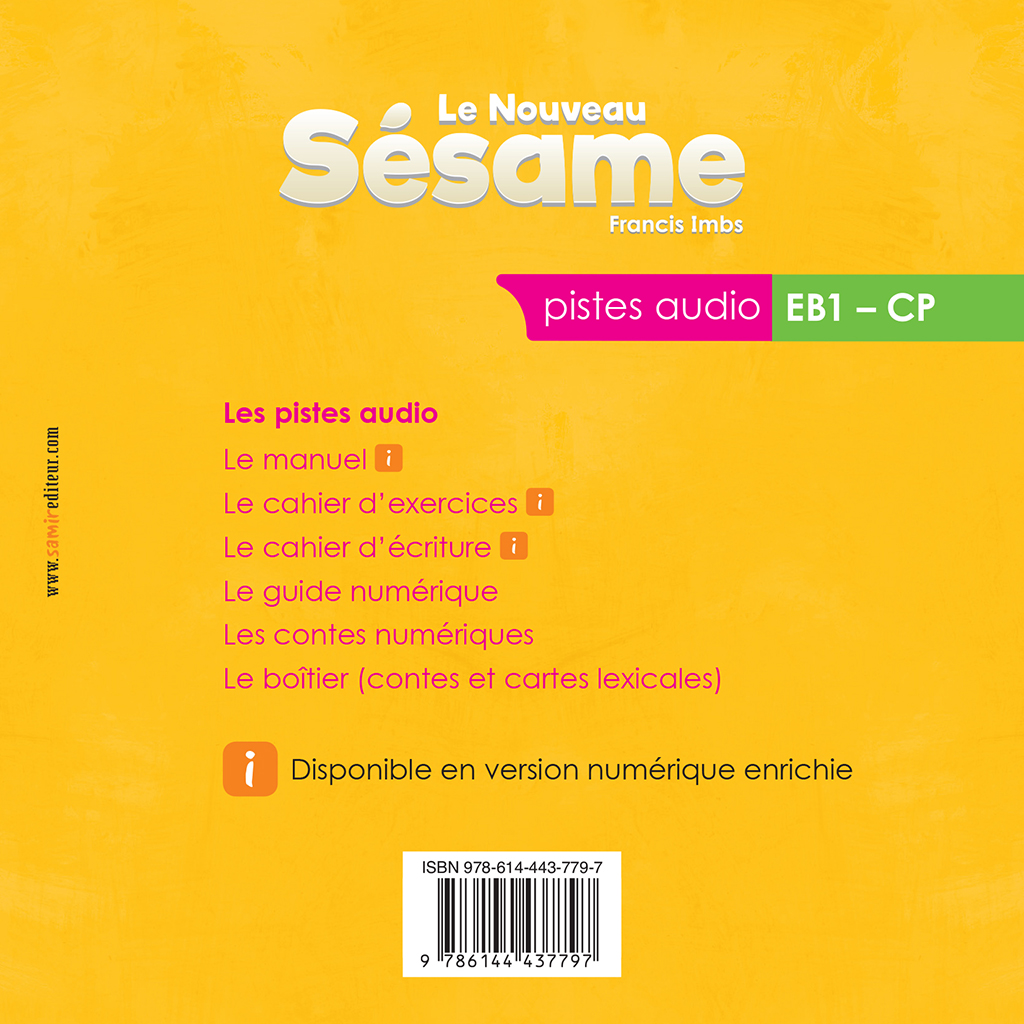 Samir Éditeur - Audio EB1 - Quatrième de couverture