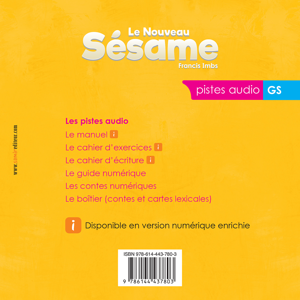 Samir Éditeur - Audio GS - Quatrième de couverture