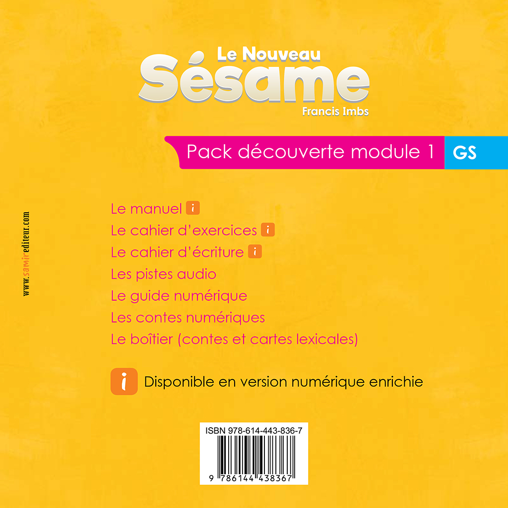 Samir Éditeur - Pack découverte module 1 GS - Quatrième de couverture