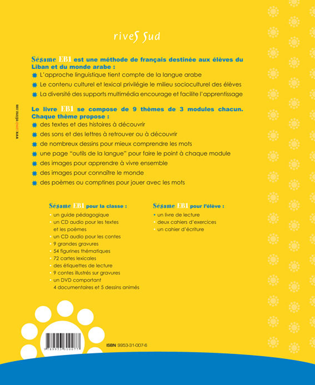 Samir Éditeur - Livre EB1 - Quatrième de couverture
