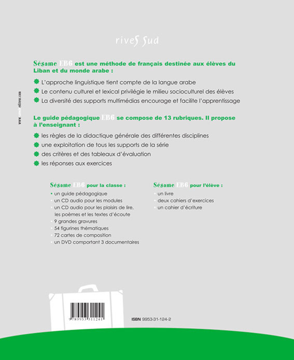 Samir Éditeur - Guide pédagogique EB6 - Quatrième de couverture