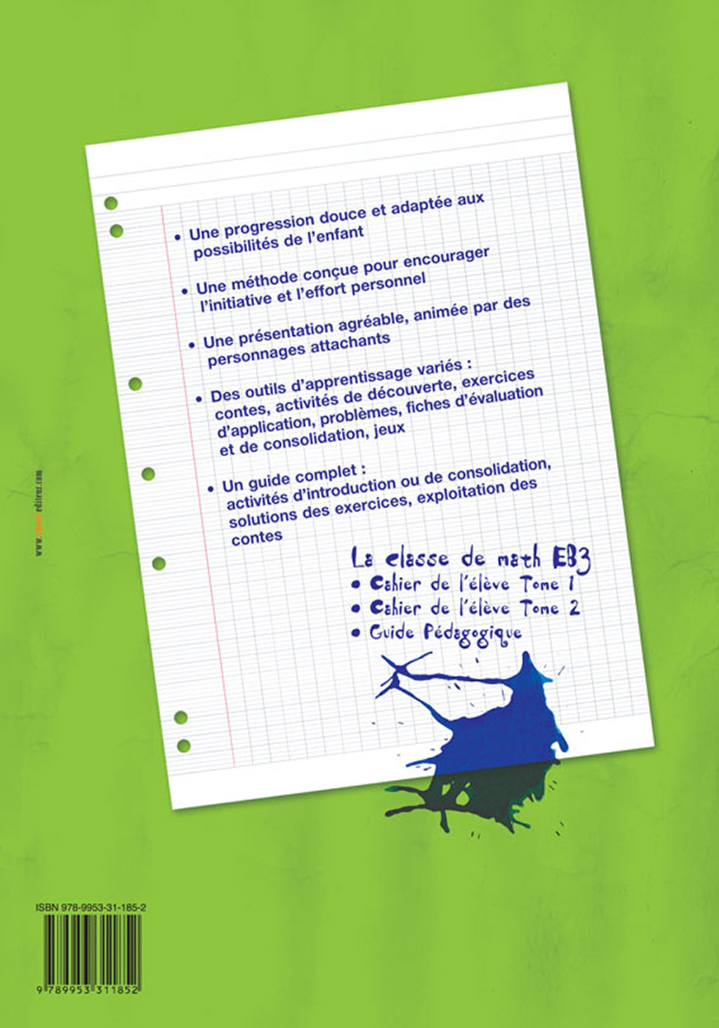 Samir Éditeur - Livre-cahier EB3 tome 2 - Quatrième de couverture