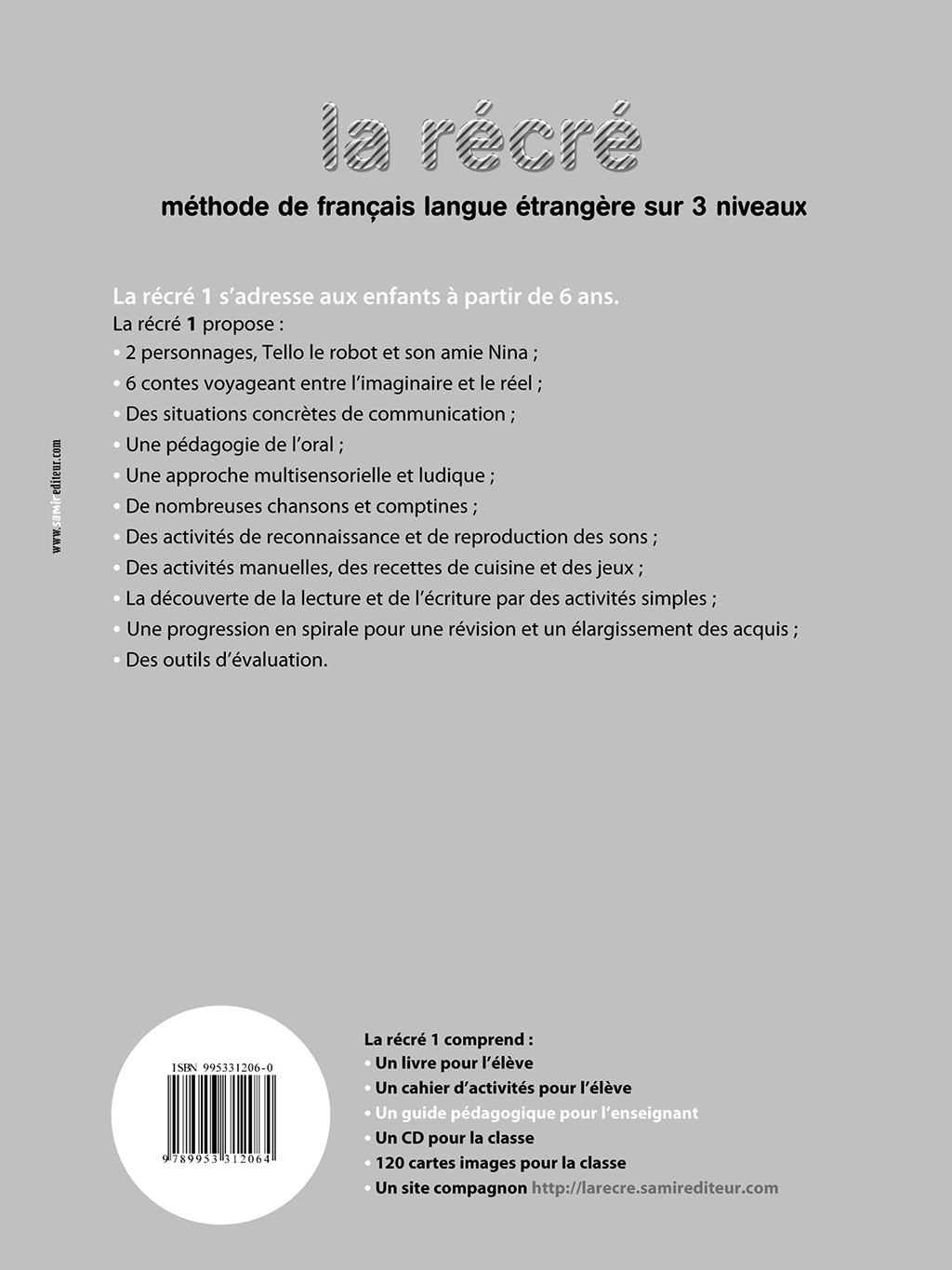 Samir Éditeur - Guide pédagogique Niveau 1 - Quatrième de couverture