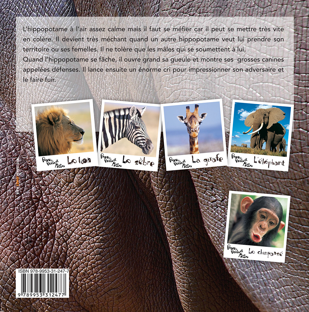 Samir Éditeur - L'hippopotame - Quatrième de couverture