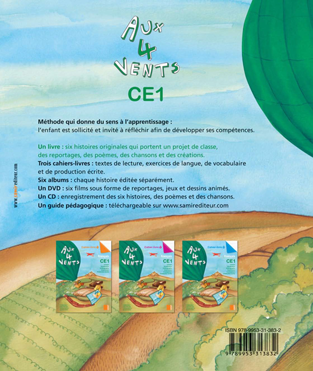 Samir Éditeur - Livre de l'élève CE1 - Quatrième de couverture
