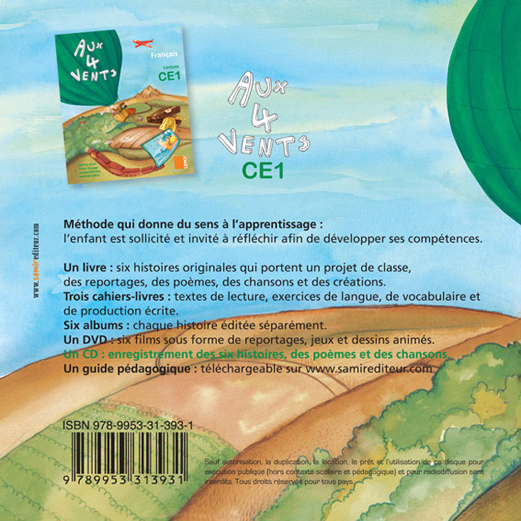 Samir Éditeur - CD CE1 - Quatrième de couverture