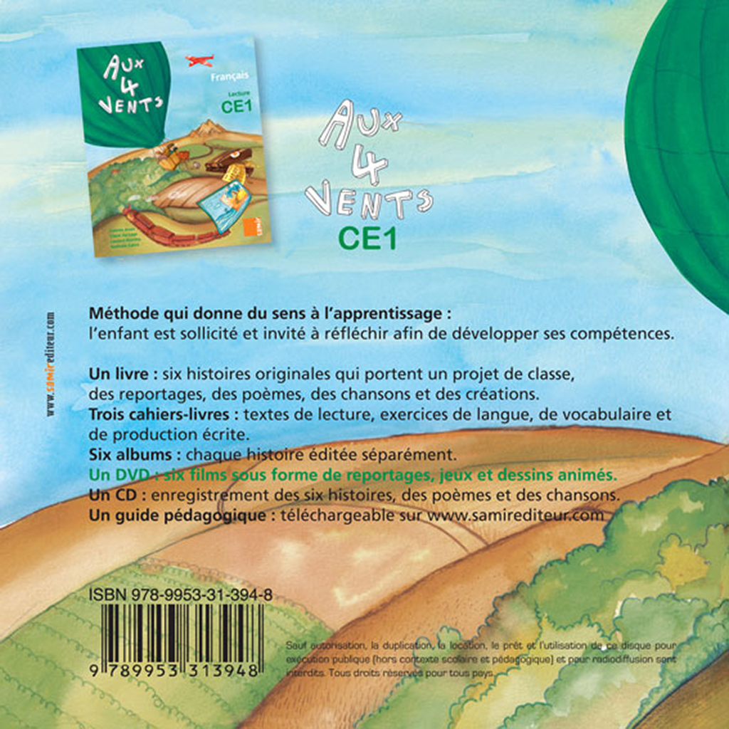 Samir Éditeur - DVD CE1 - Quatrième de couverture