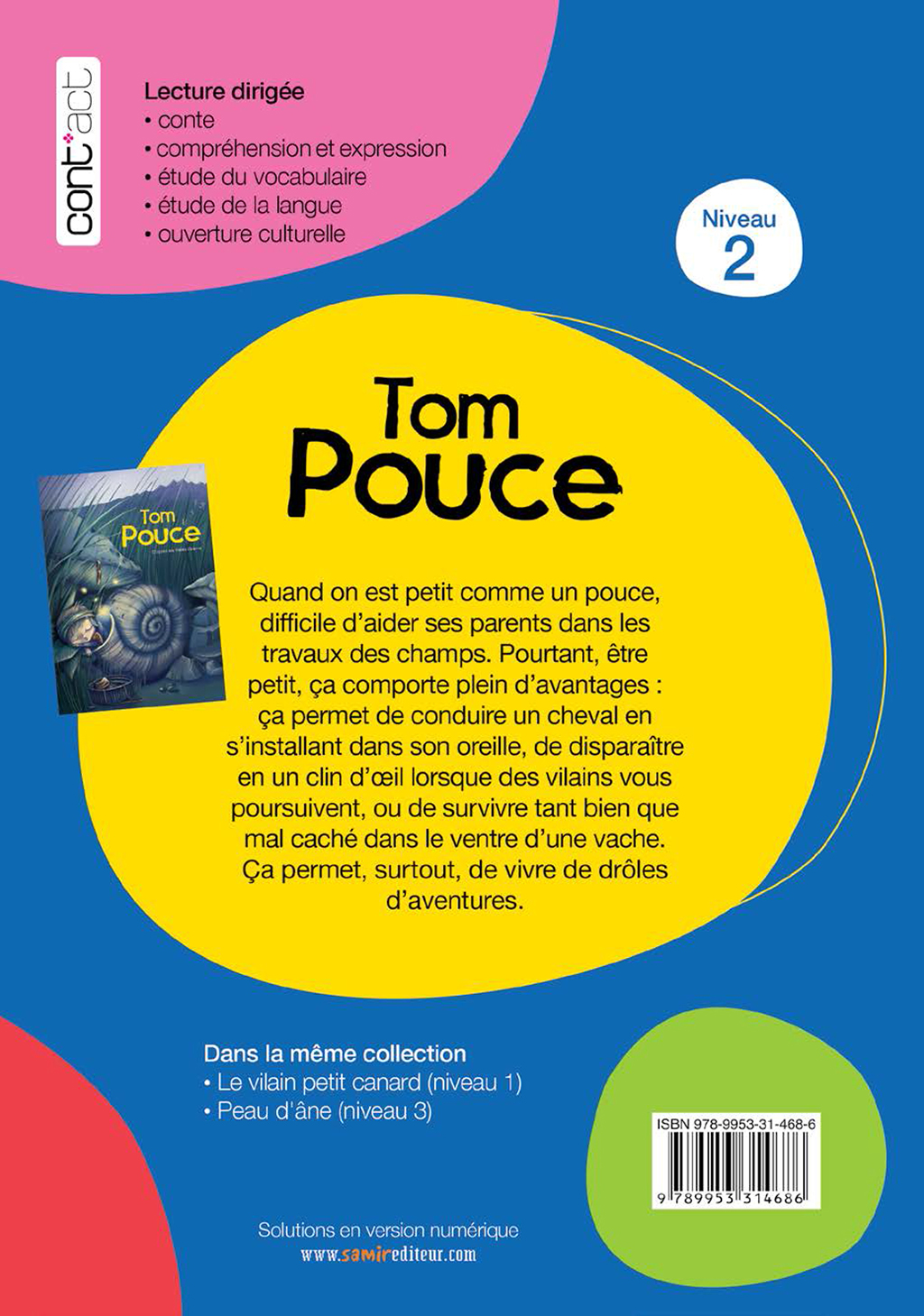Samir Éditeur - Tom Pouce + Solutions - Quatrième de couverture