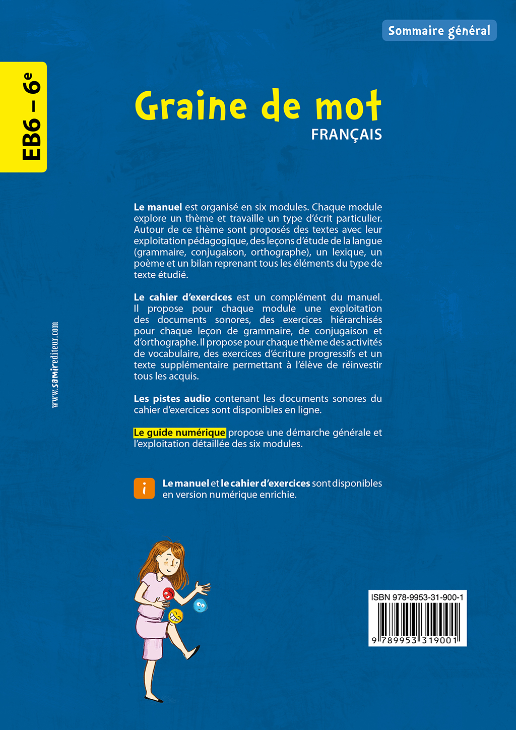 Samir Éditeur - Guide numérique EB6 - Quatrième de couverture